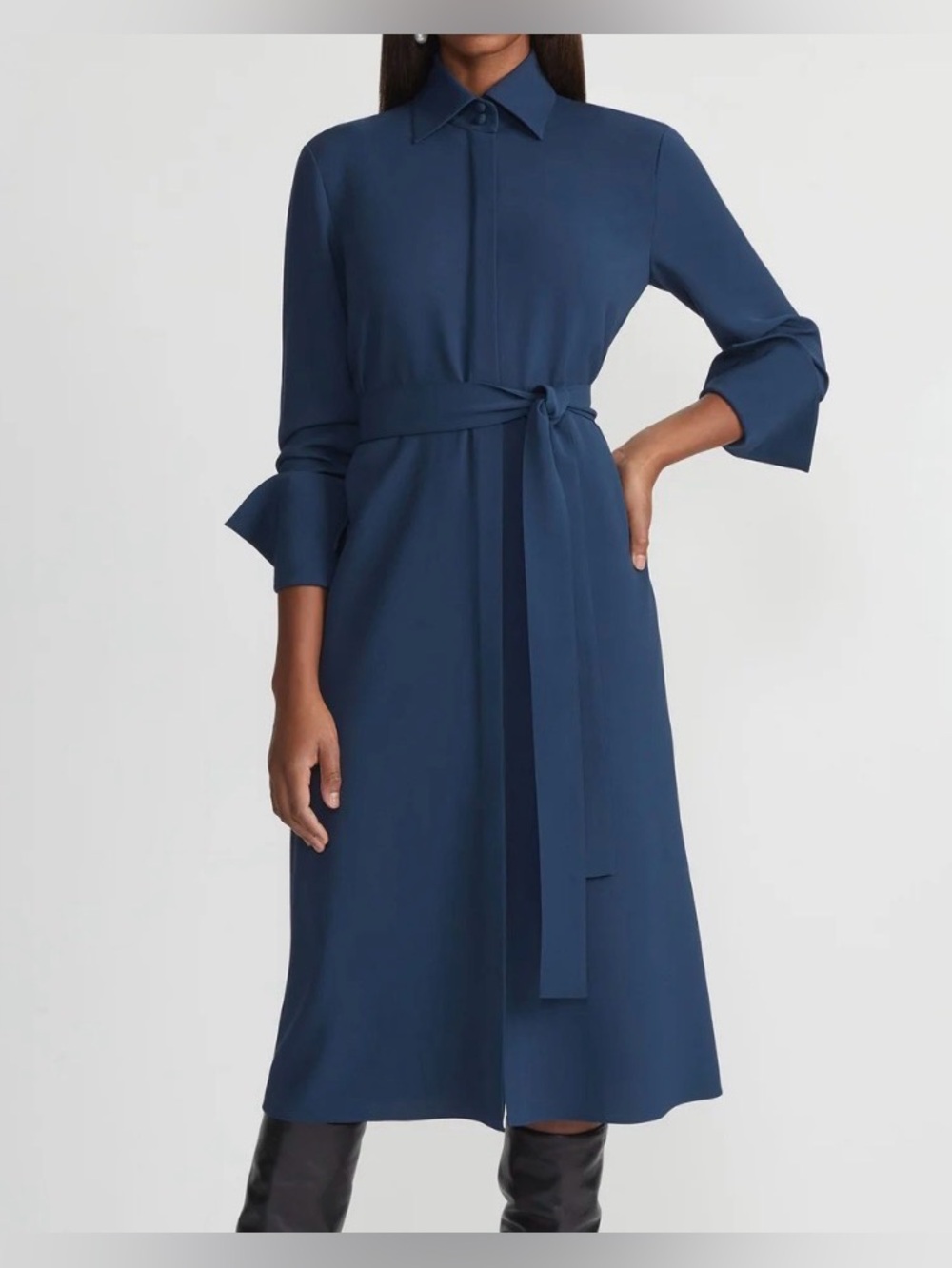 Lafayette 148 New York Split Cuff Shirt Dress